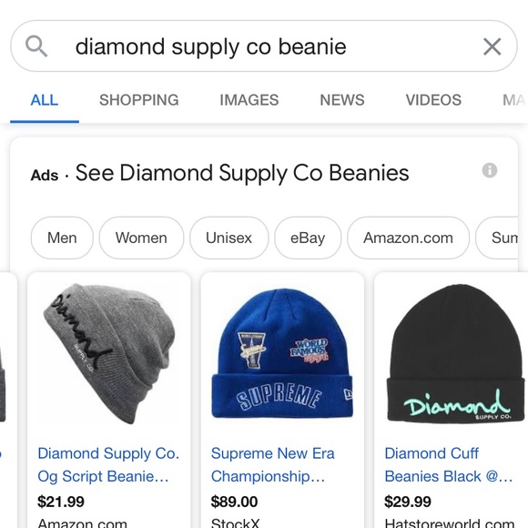 DIAMOND SKULL CAP LIGHT BROWN RARE - Picture 3 of 3